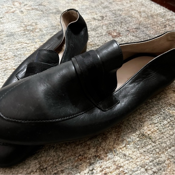 Paul Green Adelle Women's Loafer Black Satin Size 7 Almond Toe Penny Shoe Unisex - Picture 4 of 4